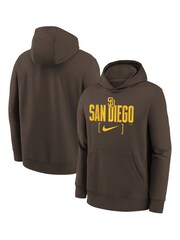 Fanatics Youth Grey MLB San Diego Padres Club Fleece Club Stack Hoodie - Image 1 of 3