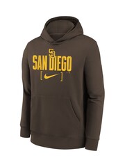 Fanatics Youth Grey MLB San Diego Padres Club Fleece Club Stack Hoodie - Image 2 of 3