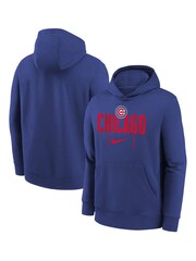 Fanatics Youth Blue MLB Chicago Cubs Club Fleece Club Stack Hoodie - Image 1 of 1