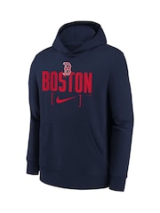 Fanatics Youth Blue MLB Boston Sox Club Fleece Club Stack Hoodie - Image 3 of 3