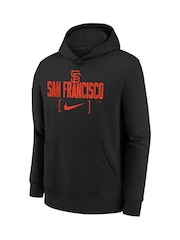 Fanatics Youth MLB San Francisco Giants Club Fleece Club Stack Black Hoodie - Image 2 of 3