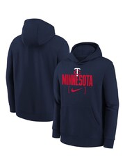 Fanatics Youth Blue MLB Minnesota Twins Club Fleece Club Stack Hoodie - Image 1 of 3