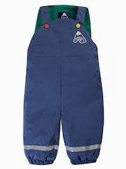 Frugi Little Blue Waterproof Dungarees - Изображение 1 из 6