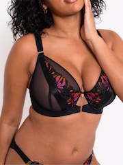 Curvy Kate Scantilly Mesmerise Plunge Black Bra - صورة 4 من 7
