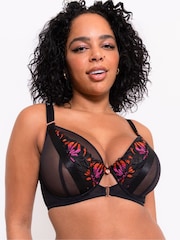 Curvy Kate Scantilly Mesmerise Plunge Black Bra - صورة 5 من 7