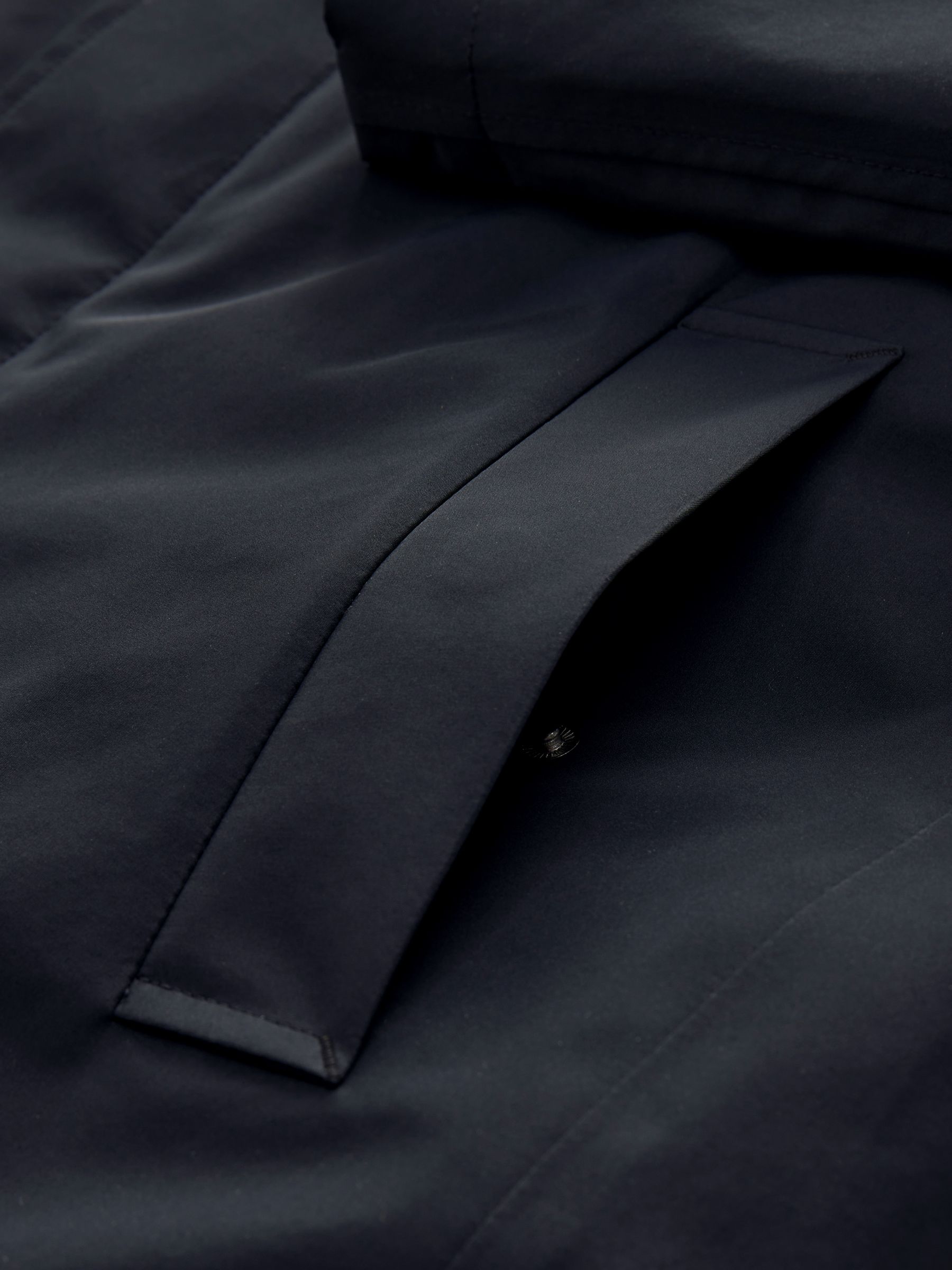 Buy Navy Blue Regular Fit Waterproof Trench Coat from Next Canada