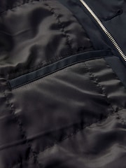 Navy Blue Waterproof Trench Coat - Image 12 of 13