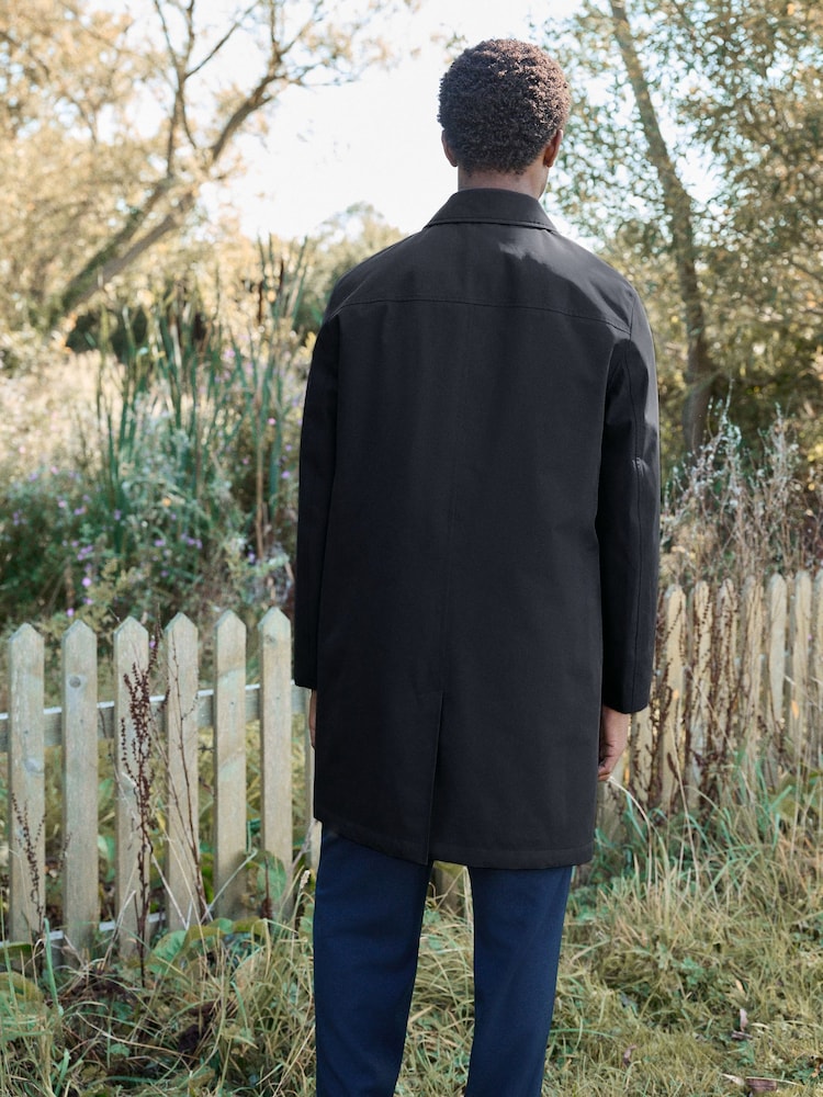 Navy Blue Waterproof Trench Coat - Image 2 of 13