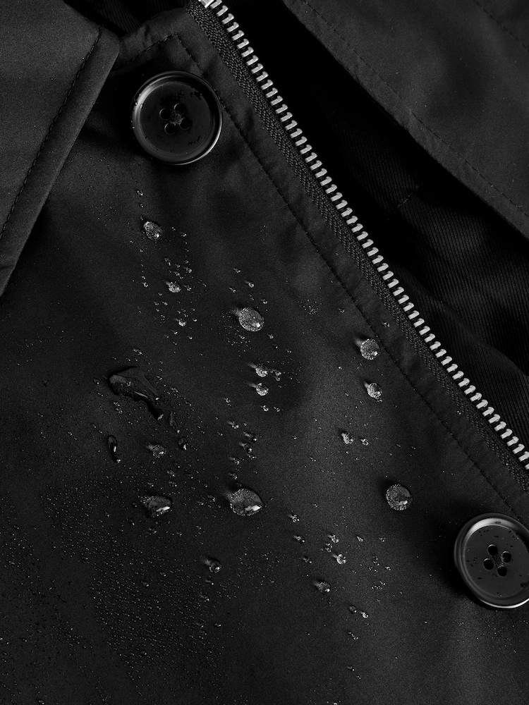 Black Waterproof Trench Coat - Image 11 of 12