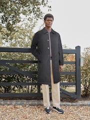 Black Waterproof Trench Coat - Image 2 of 12