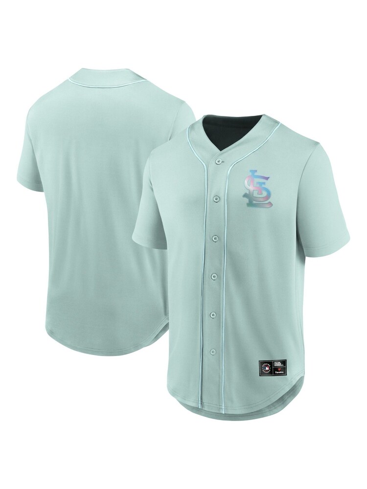 Fanatics Green MLB St. Louis Cardinals Iridescent Foundation Top - Image 1 of 3