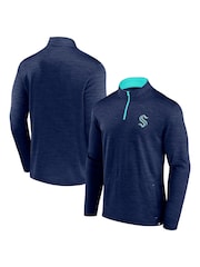 Fanatics Blue NHL Seattle Kraken Quarter Zip Top - Image 1 of 3