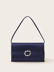 Monsoon Blue Selma Satin Clutch - Image 1 of 4