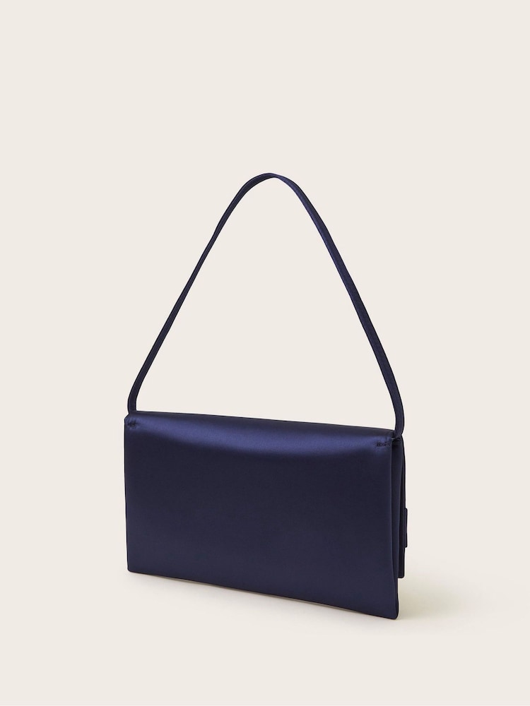 Monsoon Blue Selma Satin Clutch - Image 2 of 4