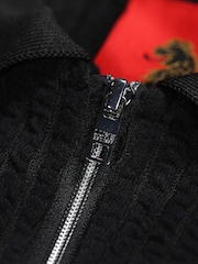 Luke 1977 Waffle On Black Black Polo Shirt - Image 6 of 6