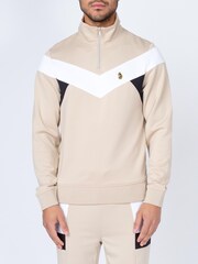 Luke 1977 Kratos Quarter Zip Black Sweat Top - Image 1 of 6