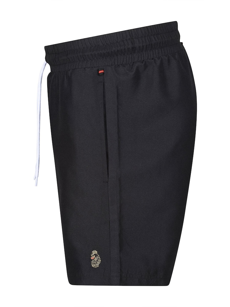 Luke 1977 Core Lion Black Swim Shorts - Image 6 of 6
