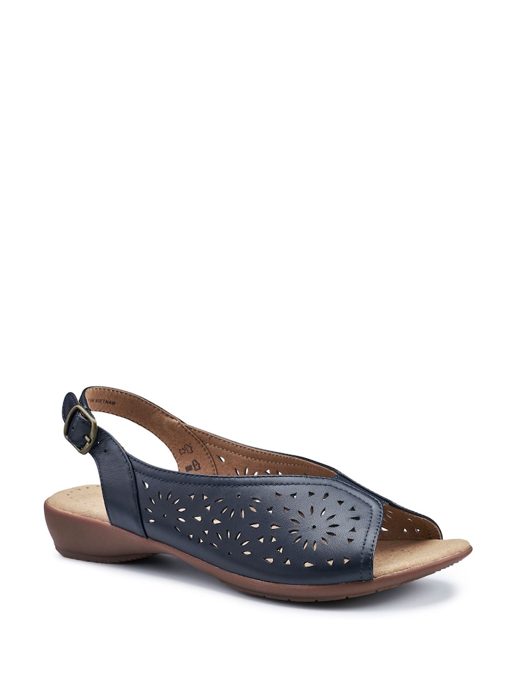 Hotter Blue Sunrise Buckle Regular Fit Sandals - Image 2 of 4 Hotter Blue Sunrise Buckle Regular Fit Sandals - Image 2 of 4