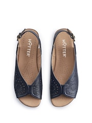 Hotter Blue Sunrise Buckle Regular Fit Sandals - Image 3 of 4