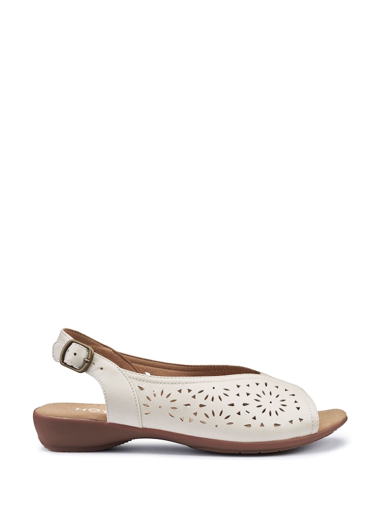 Hotter Cream Sunrise Buckle Regular Fit Sandals - Image 1 of 4