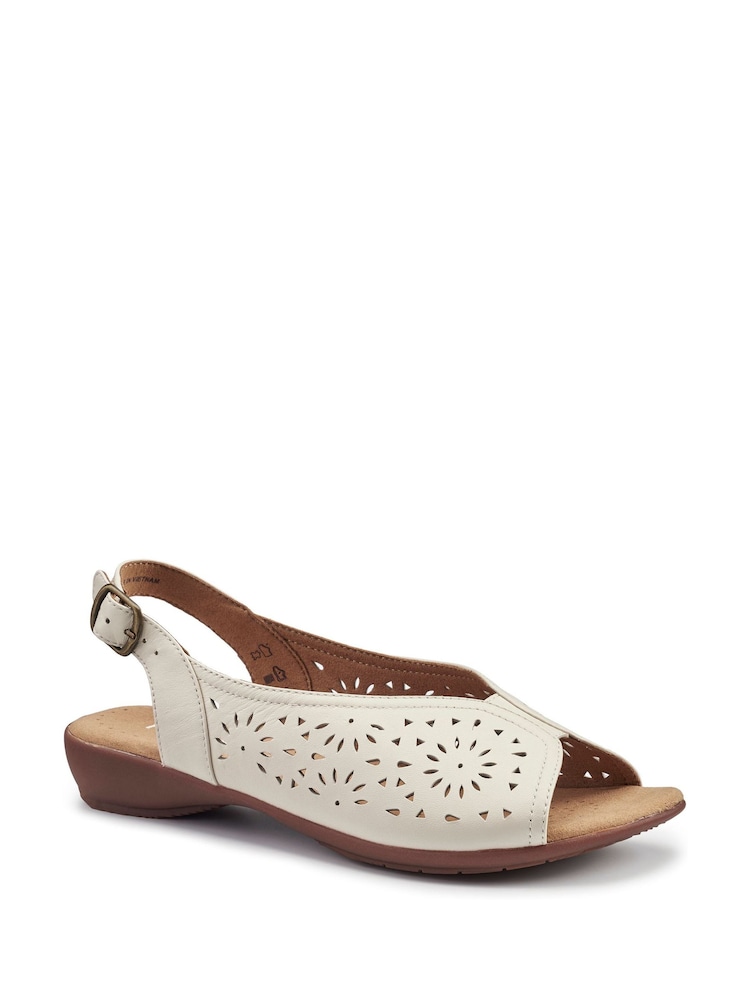 Hotter Cream Sunrise Buckle Regular Fit Sandals - Image 2 of 4