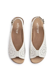 Hotter Cream Sunrise Buckle Regular Fit Sandals - Image 3 of 4