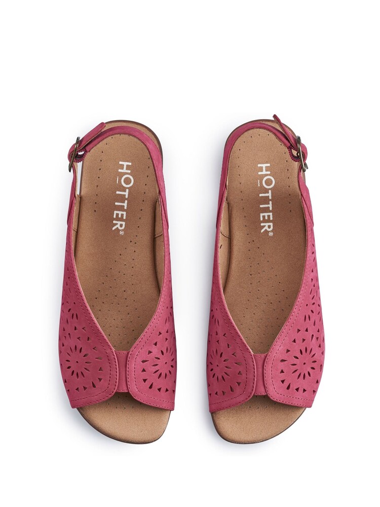 Hotter Pink Sunrise Buckle Regular Fit Sandals - Image 4 of 4