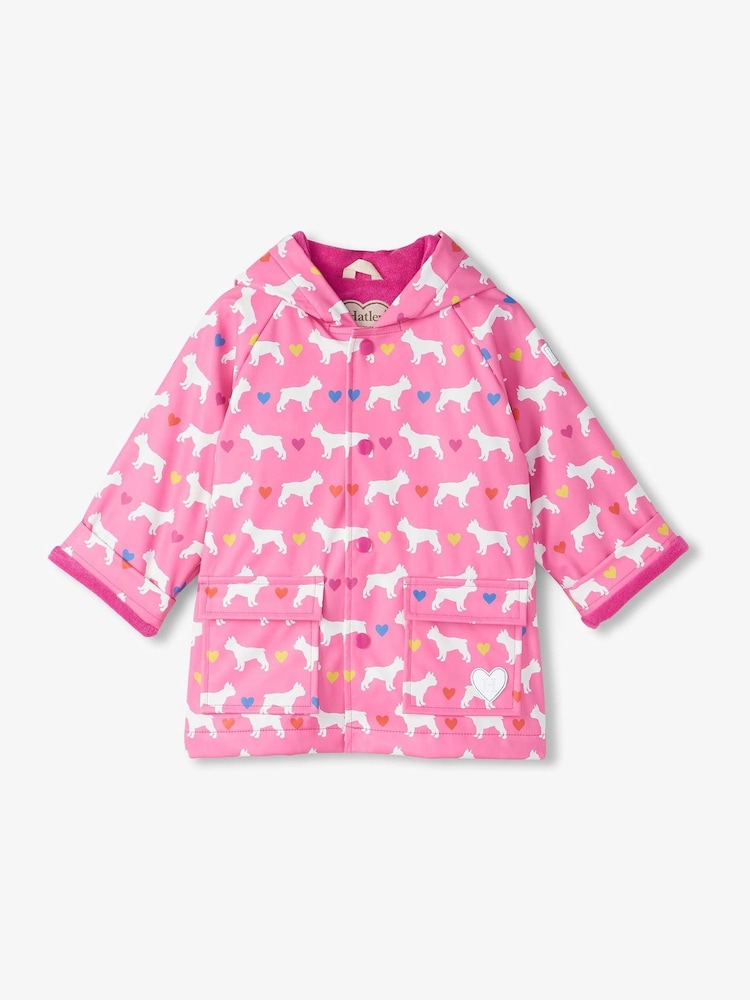Hatley Pink French Bulldogs Preschool Raincoat - Image 1 of 3