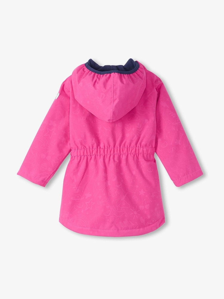 Hatley Pink Unicorn Fancy Doodle Field Jacket - Image 2 of 3 Hatley Pink Unicorn Fancy Doodle Field Jacket - Image 2 of 3
