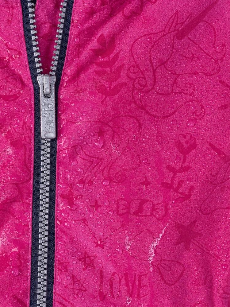 Hatley Pink Unicorn Fancy Doodle Field Jacket - Image 3 of 3 Hatley Pink Unicorn Fancy Doodle Field Jacket - Image 3 of 3