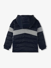 Hatley Shark Skin Black Colourblock Waterproof Puffer Jacket - Image 2 of 2