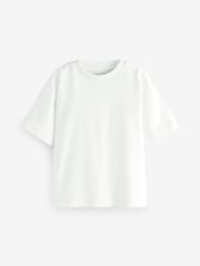 White Short Sleeve Plain T-Shirt (3mths-7yrs) - Image 1 of 4