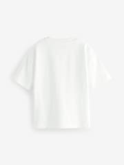 White Short Sleeve Plain T-Shirt (3mths-7yrs) - Image 2 of 4