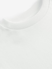 White Short Sleeve Plain T-Shirt (3mths-7yrs) - Image 3 of 4