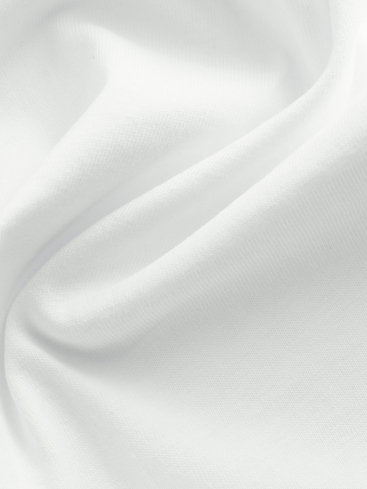 White Short Sleeve Plain T-Shirt (3mths-7yrs) - Image 4 of 4