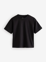 Black Short Sleeve Plain T-Shirt (3mths-7yrs) - Image 1 of 4