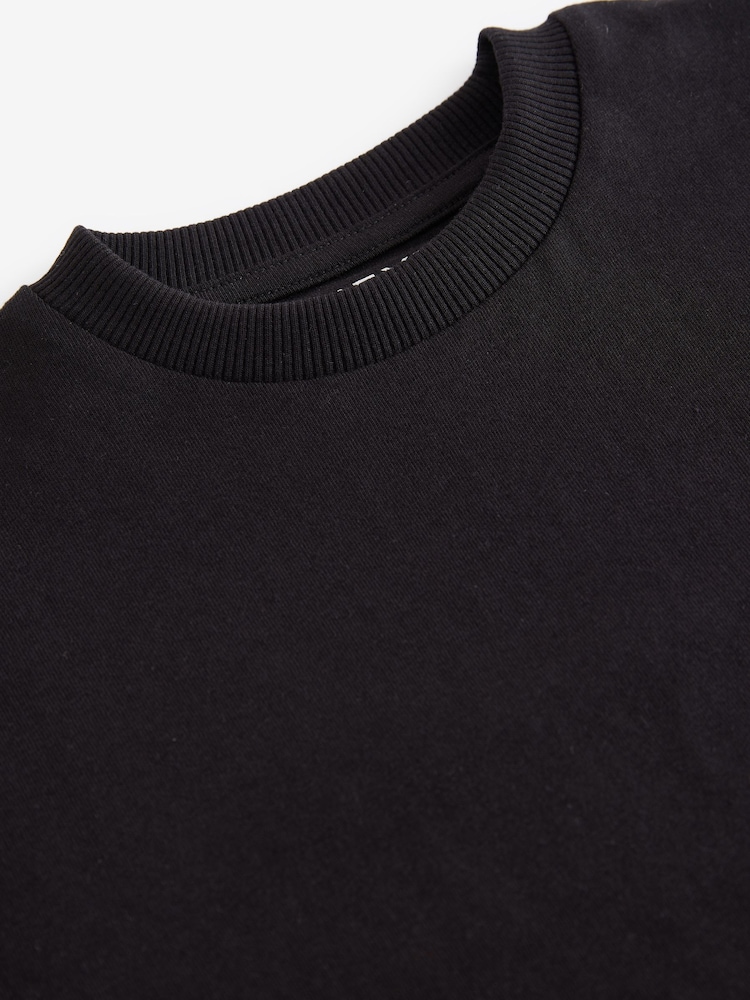 Black Short Sleeve Plain T-Shirt (3mths-7yrs) - Image 4 of 4