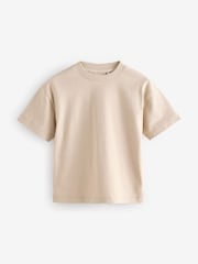 Neutral Short Sleeve Plain T-Shirt (3mths-7yrs) - Image 1 of 4