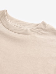 Neutral Short Sleeve Plain T-Shirt (3mths-7yrs) - Image 4 of 4