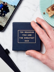 Posh Totty Designs Personalised 10 Reasons You Are The Greatest Dad Message Box White Gift Set - Image 2 of 4