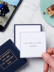 Posh Totty Designs Personalised 10 Reasons You Are The Greatest Dad Message Box White Gift Set - Image 3 of 4