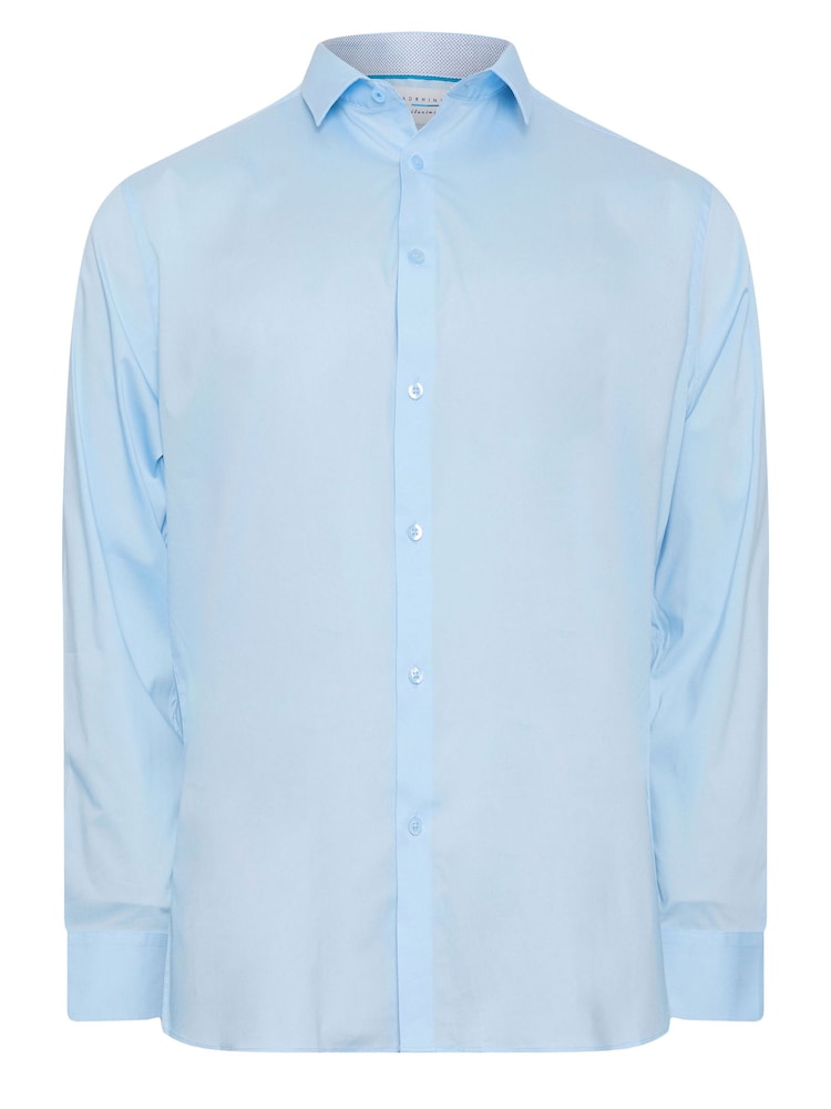 BadRhino Big & Tall Blue Formal Long Sleeve Shirt - Image 2 of 3
