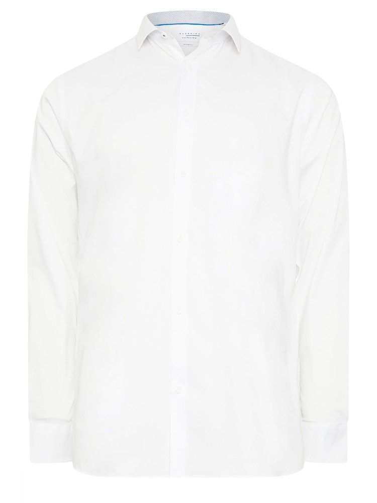 BadRhino Big & Tall White Formal Long Sleeve Shirt - Image 2 of 3