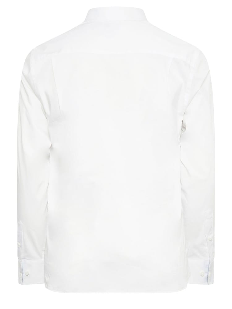 BadRhino Big & Tall White Formal Long Sleeve Shirt - Image 3 of 3