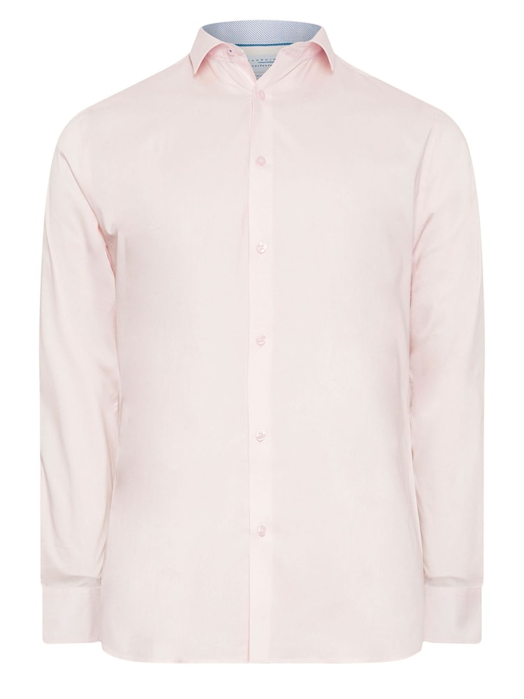 BadRhino Big & Tall Pink Formal Long Sleeve Shirt - Image 2 of 3