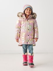 Hatley Pink Moon Sherpa Lined Puffer Jacket - Image 1 of 3