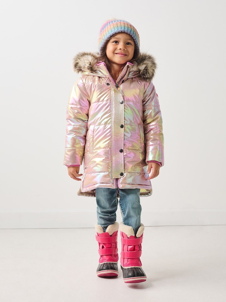 Hatley Pink Moon Sherpa Lined Puffer Jacket - Image 1 of 3
