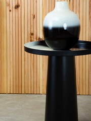 Fifty Five South Black White Ramus Large Ombre Vase - Image 4 of 6