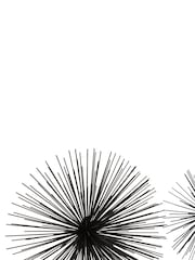 Fifty Five South Set of 3 Black Mirano Iron Starburst Wall Decor - Image 3 of 6
