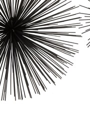 Fifty Five South Set of 3 Black Mirano Iron Starburst Wall Decor - Image 5 of 6